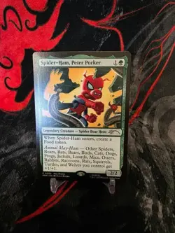 MTG magic cards Spider-Ham, Peter Porker marvel play promo Unique - Image 1