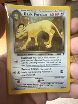 Pokemon TCG Dark Persian Legendary Collection Holo Card 6/110 Rare - Image 1