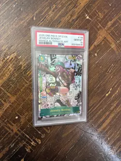 One Piece TCG OP12-118 Jewelry Bonney Manga Alt Art PSA 10 Foil - Image 1