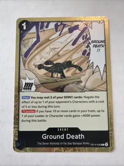 One Piece TCG - OP-14-096 Ground Death Rare English Holo Foil Card - Image 1