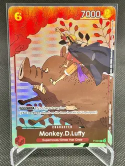 Monkey D. Luffy P-001 Alt Art One Piece Promo 2023 Gift Collection (English) - Image 3