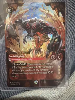 Disney Lorcana TCG The Leviathan Legendary ✨ENCHANTED ✨Full Art Foil 233/204 - Image 1