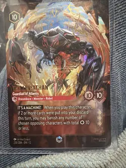 Disney Lorcana TCG The Leviathan Legendary ✨ENCHANTED ✨Full Art Foil 233/204 - Image 2