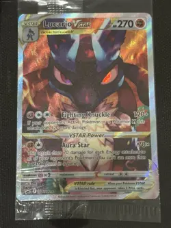 Lucario VSTAR SWSH291 SWSH: Sword & Shield Promo Cards Holo SEALED - Image 3