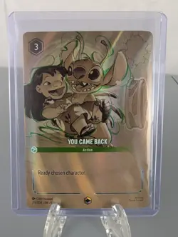Ravensburger Disney Lorcana You Came Back 213/204 EN Enchanted Holo Emerald - Image 1