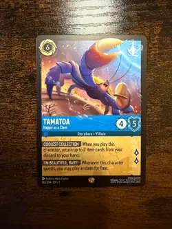 Disney Lorcana TCG Tamatoa Happy as a Clam 162/204 - Image 1