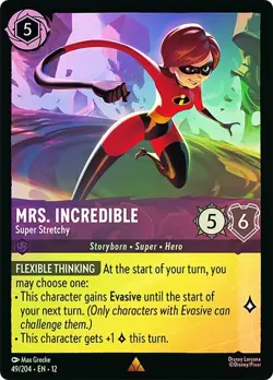 Cold Foil MRS INCREDIBLE SUPER STRETCHY 1x Rare Disney Lorcana NM - Image 1