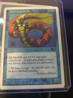 Magic The Gathering MTG Lord of Atlantis Fifth Edition Card - Image 1