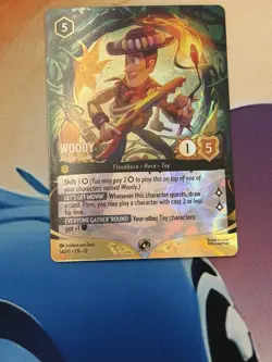 Disney Lorcana EN-12 Woody Toy Story Top 8 Set Championship Foil Promo 54/P3 - Image 1