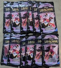 LOT 12X Disney Lorcana TCG - Rise of the Floodborn Booster Packs - Image 1