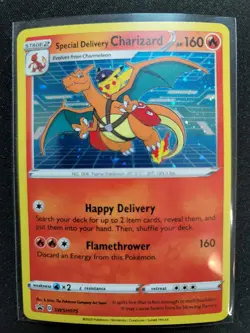 GOD Special Delivery Charizard Pokemon Center Promo SWSH075 Near Mint - Image 1