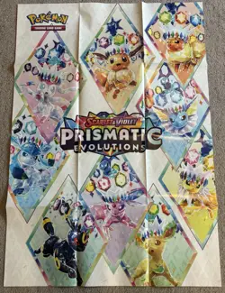 Complete Tin Set Prismatic Evolutions W/picture Card, Coin, Cosmos Holo-NO Packs - Image 5
