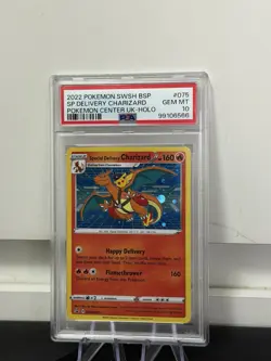 Special Delivery Charizard SWSH075 Pokemon Center UK Promo 2022 (PSA 10) - Image 1