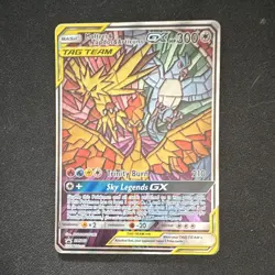 Pokemon TCG Moltres & Zapdos & Articuno GX TAG TEAM Promo Holo SM210 300HP - Image 1