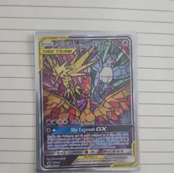 Pokemon TCG Moltres & Zapdos & Articuno GX TAG TEAM Promo Holo SM210 300HP - Image 1