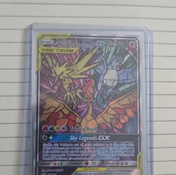 Pokemon TCG Moltres & Zapdos & Articuno GX TAG TEAM Promo Holo SM210 300HP - Image 2