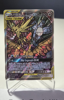 Pokemon TCG Moltres & Zapdos & Articuno GX TAG TEAM Promo Holo SM210 300HP - Image 1