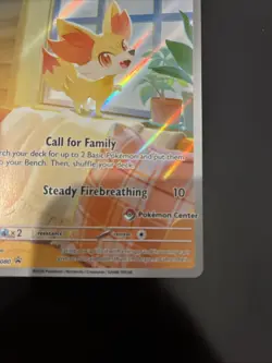 Pokemon TCG Fennekin 080 Pokemon Center Stamped Black Star Promo Card - Image 5