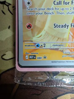 Pokemon TCG Fennekin 080 Promo Pokemon Center stamped - Image 3