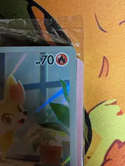 Pokemon TCG Fennekin 080 Promo Pokemon Center stamped - Image 5
