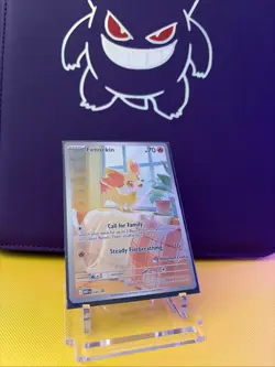 Pokemon TCG Fennekin 080 Promo Pokemon Center stamped - Image 1