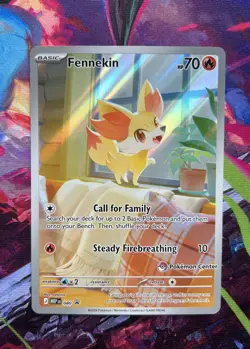 Fennekin 080 Pokemon Center Stamped - Black Star Promo - Pokemon TCG - Image 1