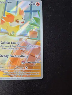 Unsealed Fennekin 080 | Pokemon Center Stamped | Chaos Rising Promo |English TCG - Image 5
