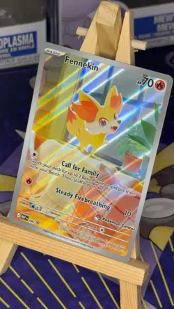 Pokemon TCG Fennekin MEP 080 Pokemon Center Stamped Promo - Image 1