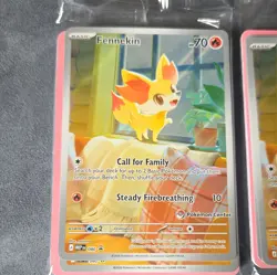 Pokemon TCG Fennekin Promo Pokemon Center 080 English STAMPED X2 - Image 2