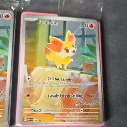 Pokemon TCG Fennekin Promo Pokemon Center 080 English STAMPED X2 - Image 3
