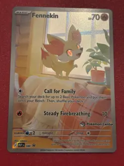 Pokemon TCG Fennekin Promo 080 Pokemon Center Stamped NM! - Image 4