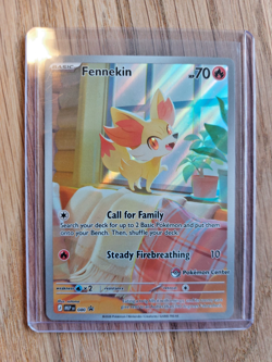 Pokemon TCG Fennekin 080 Promo Pokemon Center stamped - Image 1