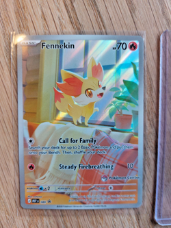 Pokemon TCG Fennekin 080 Promo Pokemon Center stamped - Image 3