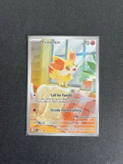 Pokemon TCG Fennekin 080 Promo Pokemon Center stamped - Image 1