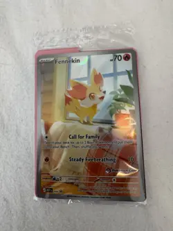 Pokemon TCG Fennekin Pokemon Center Stamped Holo Promo MEP 080 - Image 5