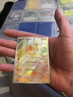 Pokemon TCG - Fennekin 080 Promo Holo - Pokemon Center Stamped - Image 1