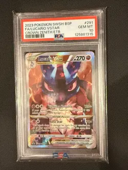Lucario VSTAR SWSH291 SWSH: Sword & Shield Promo Cards Holo - Image 1