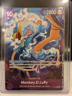 One Piece TCG Monkey.D.Luffy Promo Foil Character Card P-009 12000 - Image 1