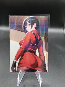 Ada Wong Resident Evil Holographic Anime Collectible Trading Card - Image 2