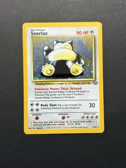 Pokemon TCG Snorlax Jungle Holo Rare Card 11/64 - Image 1