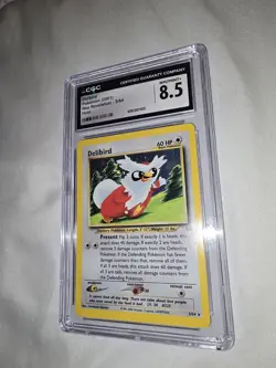 Pokemon Delibird 2001 Neo Revelation Holo CGC 8.5 Graded Card 5/64 - Image 3