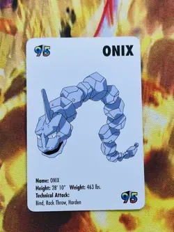 Vintage 1998 KFC Pokemon Onix Card (Ungraded) - Image 1