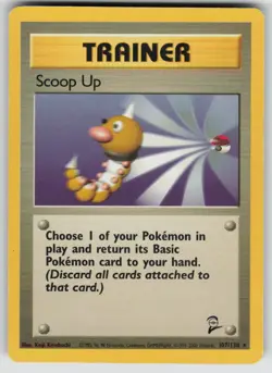 Scoop Up 107/130 Rare Base Set 2 Pokemon Moderately Played - Image 1