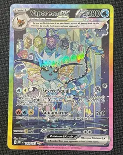 Vaporeon ex Pokemon TCG Prismatic Evolutions SIR Holo 149/131 - Image 1
