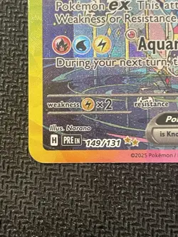 Vaporeon ex Pokemon TCG Prismatic Evolutions SIR Holo 149/131 - Image 3