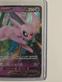 Espeon v SWSH201 Pokemon TCG Sword & Shield Promo Holo Card NM Condition - Image 2
