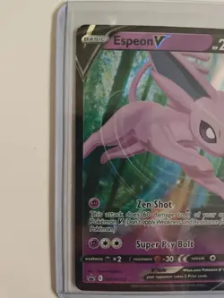 Espeon v SWSH201 Pokemon TCG Sword & Shield Promo Holo Card NM Condition - Image 3
