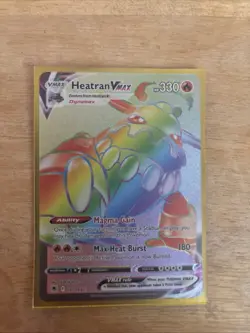 Pokemon TCG Heatran VMAX Astral Radiance Holo Card 191/189 Secret Rare - Image 4