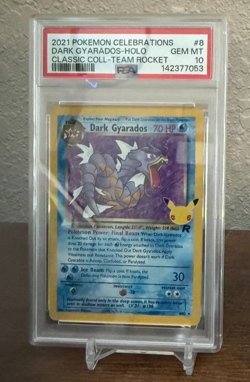 Pokemon - Celebrations 25th Anniversary - Dark Gyarados #8 PSA 10 - Image 1