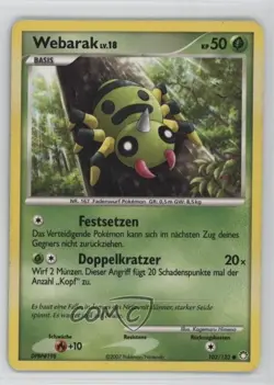 Spinarak German Pokemon Diamond & Pearl Mysterious Treasures #103 2007 - Image 1